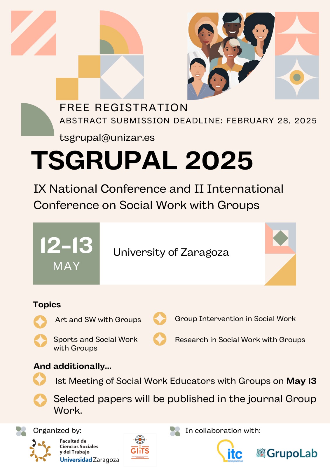 TSGRUPAL 2025: IX National Conference and II International Conference on Social Work with Groups